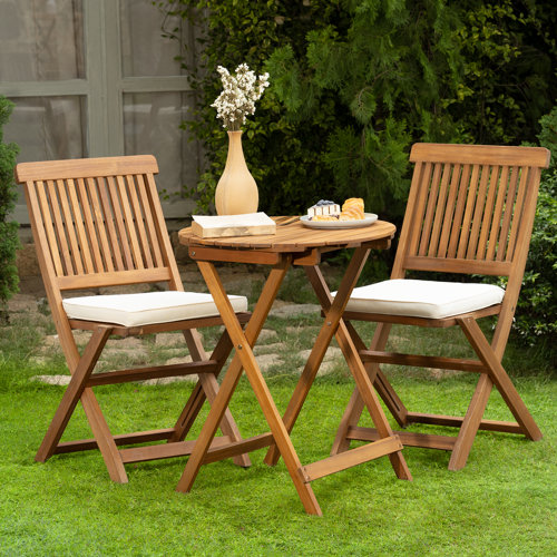 Red Barrel Studio® Serene Bistro Set Cushions With Round Table